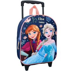 Sac à dos à roulettes la reine des neiges elsa 3d – 32 cm  - vertbaudet enfant