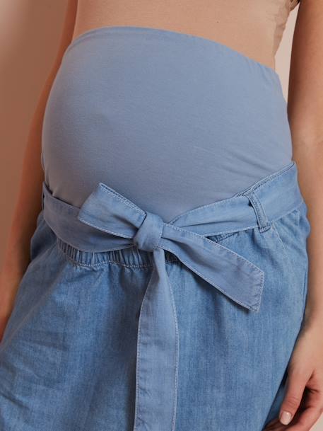 Jupe en jean de grossesse avec ceinture double stone 5 - vertbaudet enfant 