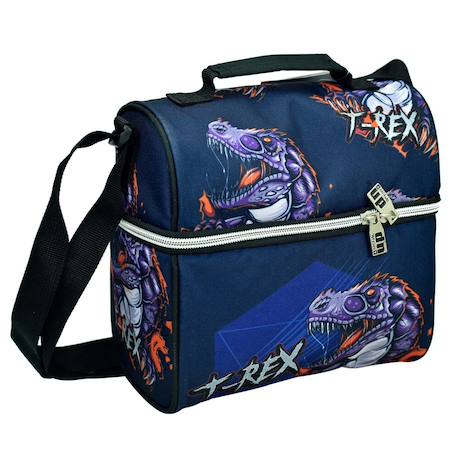 Sac gouter dinosaure t-rex 21 cm - sac déjeuner  - vertbaudet enfant