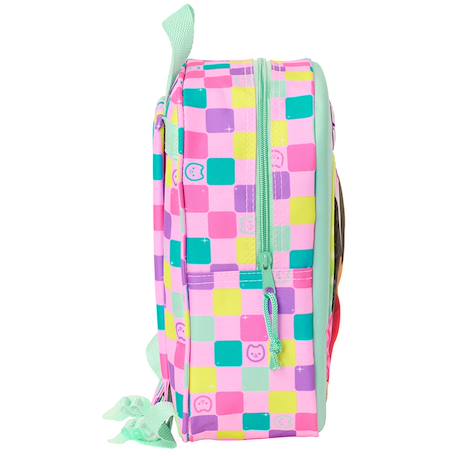 Sac à dos fille 3d avant moulé Bleu / rose / clair / gris 3 - vertbaudet enfant 