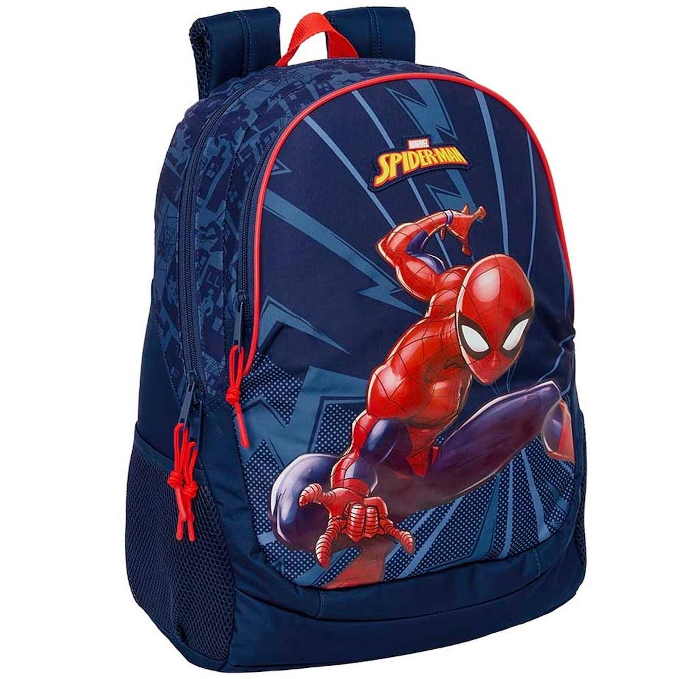 Sac À Dos Spiderman Web 44 Cm Haut De Gamme Multicolore