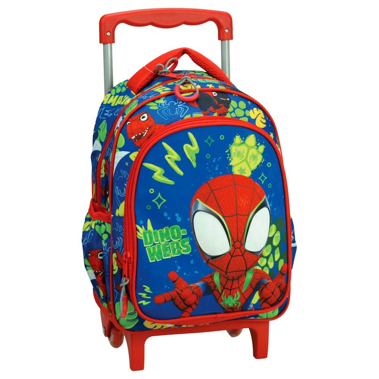 Trolley Garçon Sac À Dos Maternelle Dino-webs Avec Poignée Télescopique Spidey Bleu / Rouge / Bleu