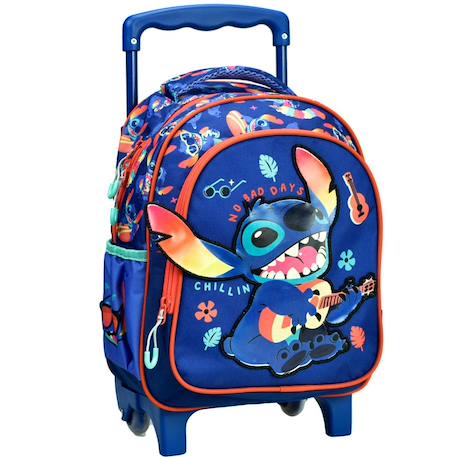 Sac à dos à roulettes enfant - stitch - disney  - vertbaudet enfant