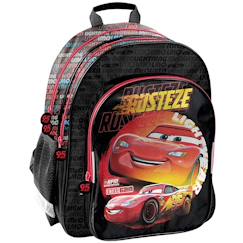 Sac à dos scolaire garçon cars flash mcqueen fast 2 compartiments 38 cm  - vertbaudet enfant