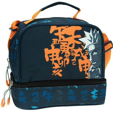 Fille-Accessoires-Cartable, trousse-Sac goûter naruto uzumaki 21 cm - sac déjeuner