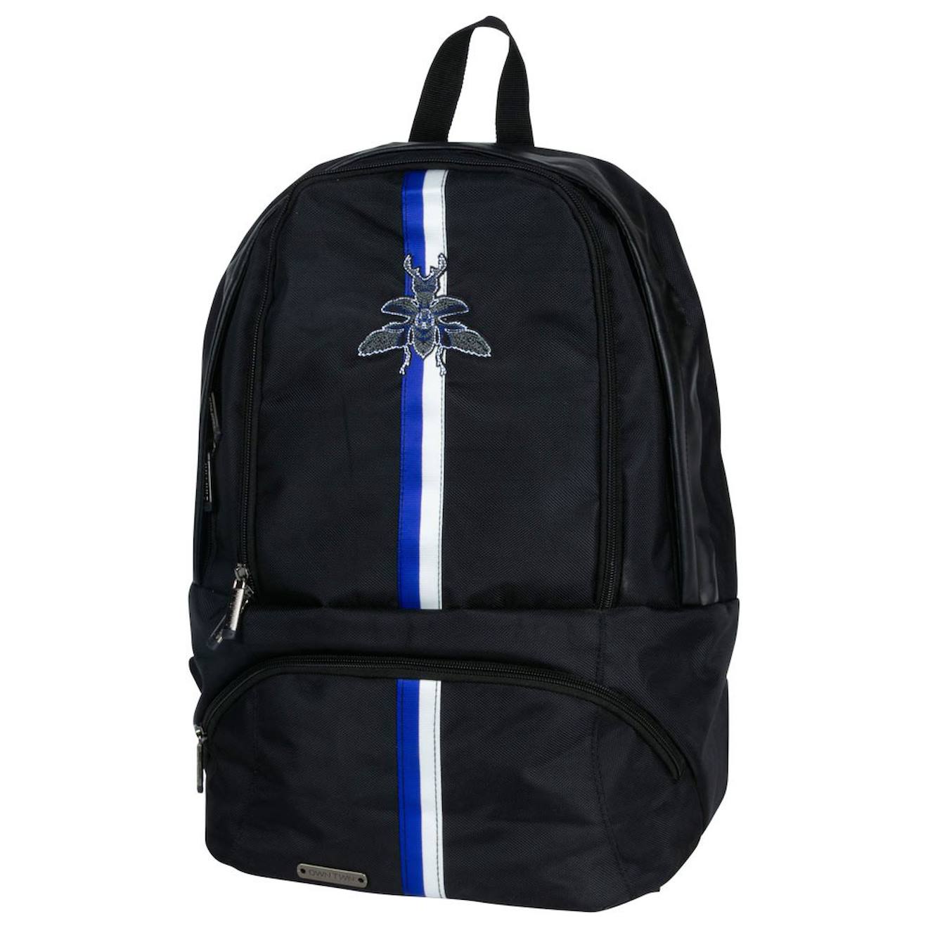 Sac À Dos Scolaire Garçon Dwn Twn Paris 42 Cm Noir / Blanc / Bleu