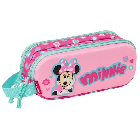 Garçon-Trousse fille double compartiment 3d motif floral minnie