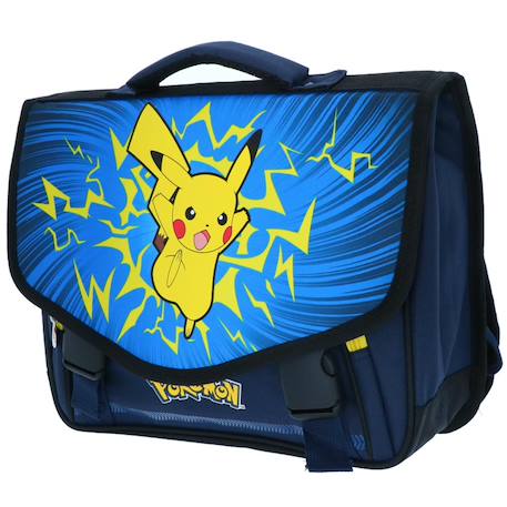 Garçon-Accessoires-Cartable, trousse-Cartable garçon pokémon motif pikachu qualité haut de gamme 38 cm