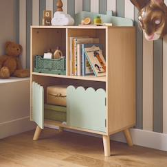 Chambre et rangement-Rangement-Bibliothèque, étagère-Bibliothèque enfant 2 étagères 2 portes