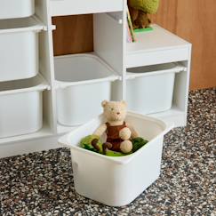 Meuble de rangement enfant escalier 6 bacs de rangement décor bois - sora  - vertbaudet enfant