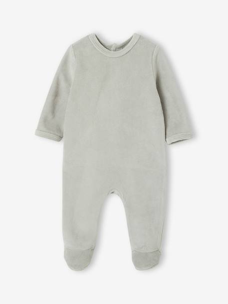 Lot de 3 dors bien bébé ouverture dos beige chiné+gris chiné+vert sauge 23 - vertbaudet enfant 
