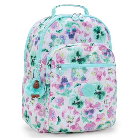 Fille-Accessoires-Sac à dos scolaire kipling seoul en tissu synthétique imprimé floral