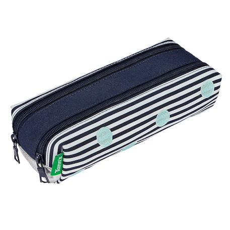 Trousse scolaire double à 2 compartiments zippés gaëlle  - vertbaudet enfant