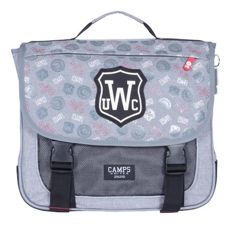Cartable camps boy 38 cm haut de gamme (logos)  - vertbaudet enfant
