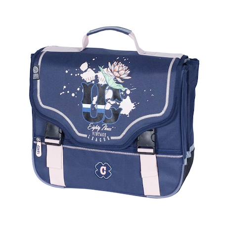 Fille-Cartable scolaire fille 2 compartiments dos renforcé camps girl 38 cm