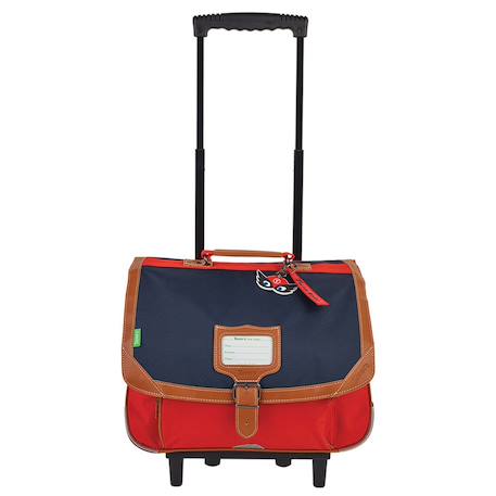 Garçon-Accessoires-Cartable, trousse-Cartable à roulettes rigide 38 cm arthur 2 compartiments