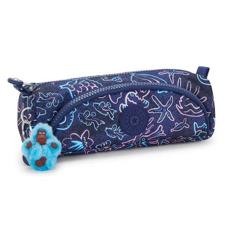 Garçon-Accessoires-Cartable, trousse-Trousse 2 compartiments kipling cute disco fish 22 cm - porte clé singe inclus