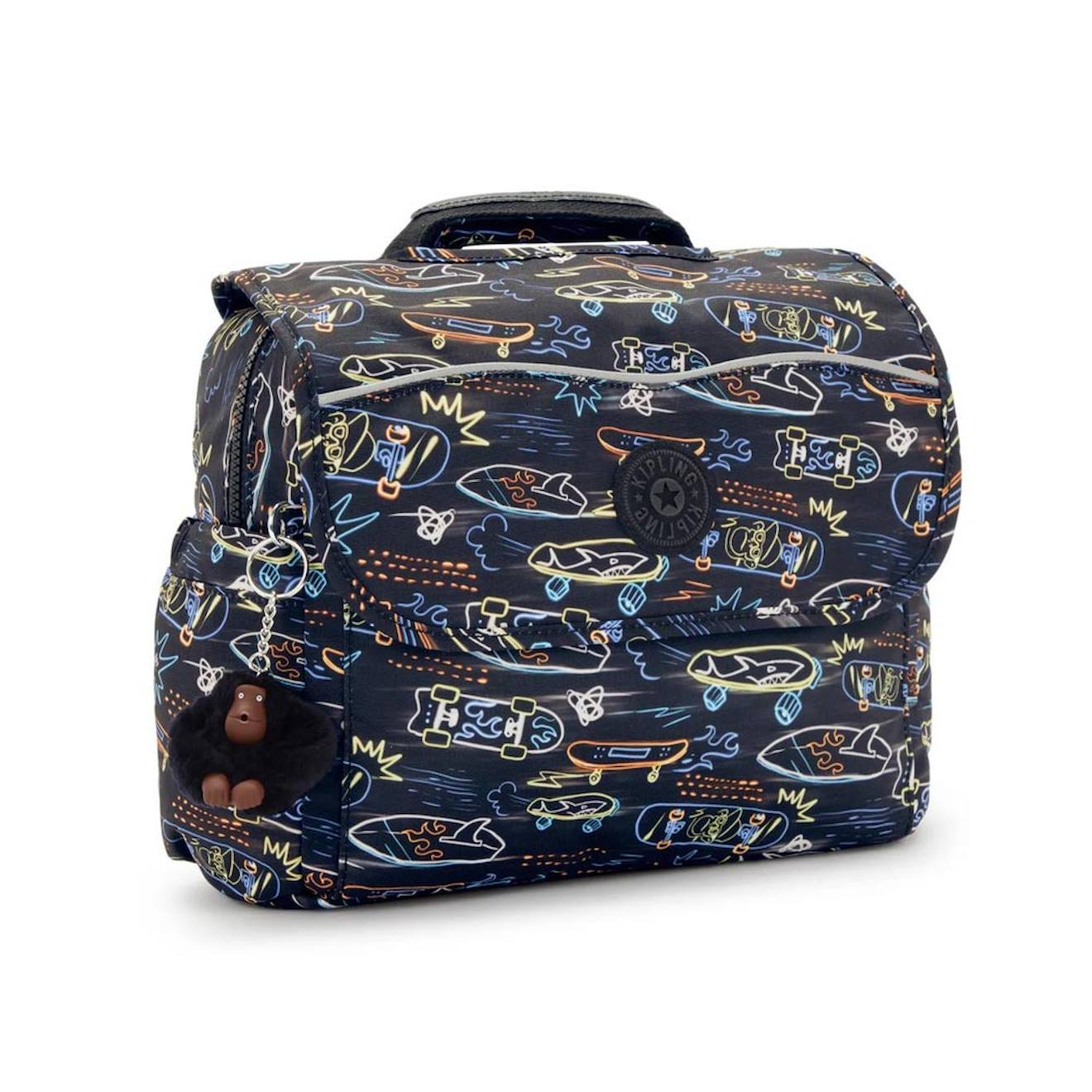 Cartable Maternelle Garon Kipling Codie S 30 Cm - Collection Noir Orange Bleu 66 €
