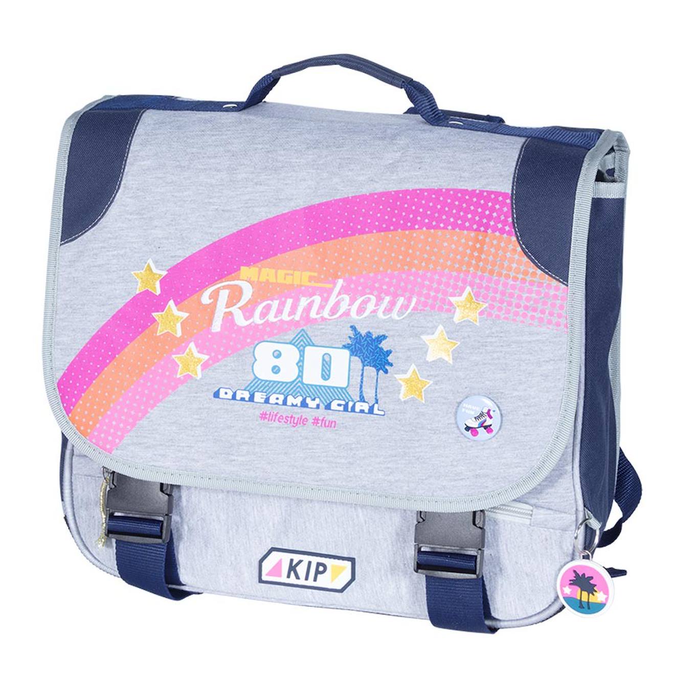 Cartable Fille Kip 38 Cm Rainbow 80 Dream – Cp Gris / Bleu / Ciel