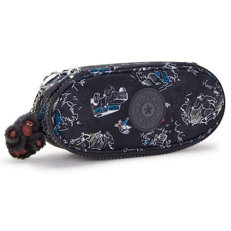 Trousse à fermeture zippée 20 cm kipling duobox jungle fun race  - vertbaudet enfant