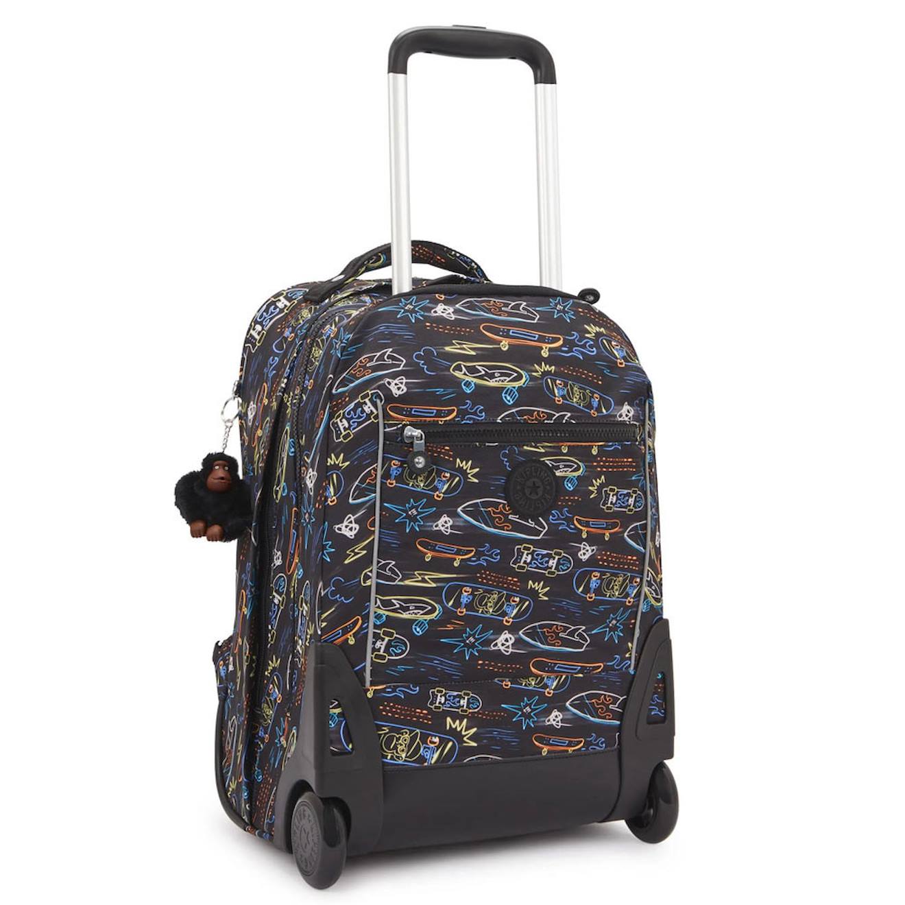 Sac À Dos Trolley Scolaire Garçon Avec Compartiment Ordinateur 15 Pouces Noir / Jaune / Bleu