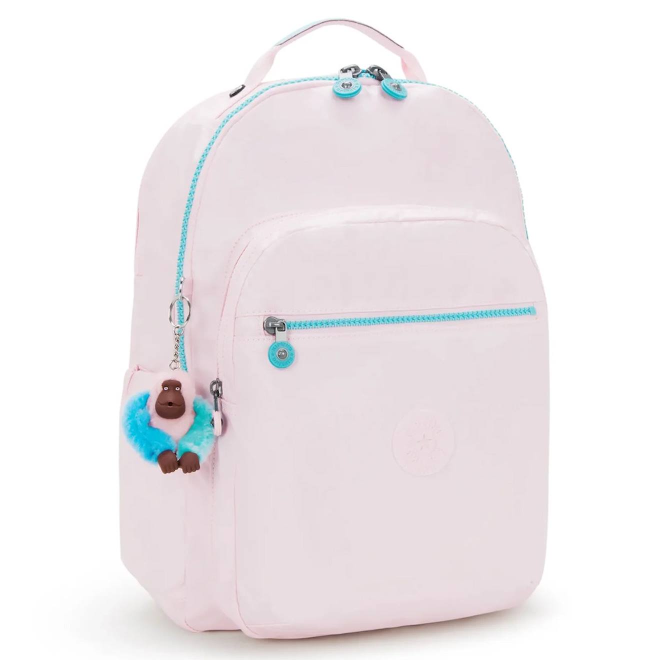 Sac À Dos Fille Kipling Seoul Lap Sea 44 Cm - Avec Compartiment Pour Ordinateur Bleu / Rose