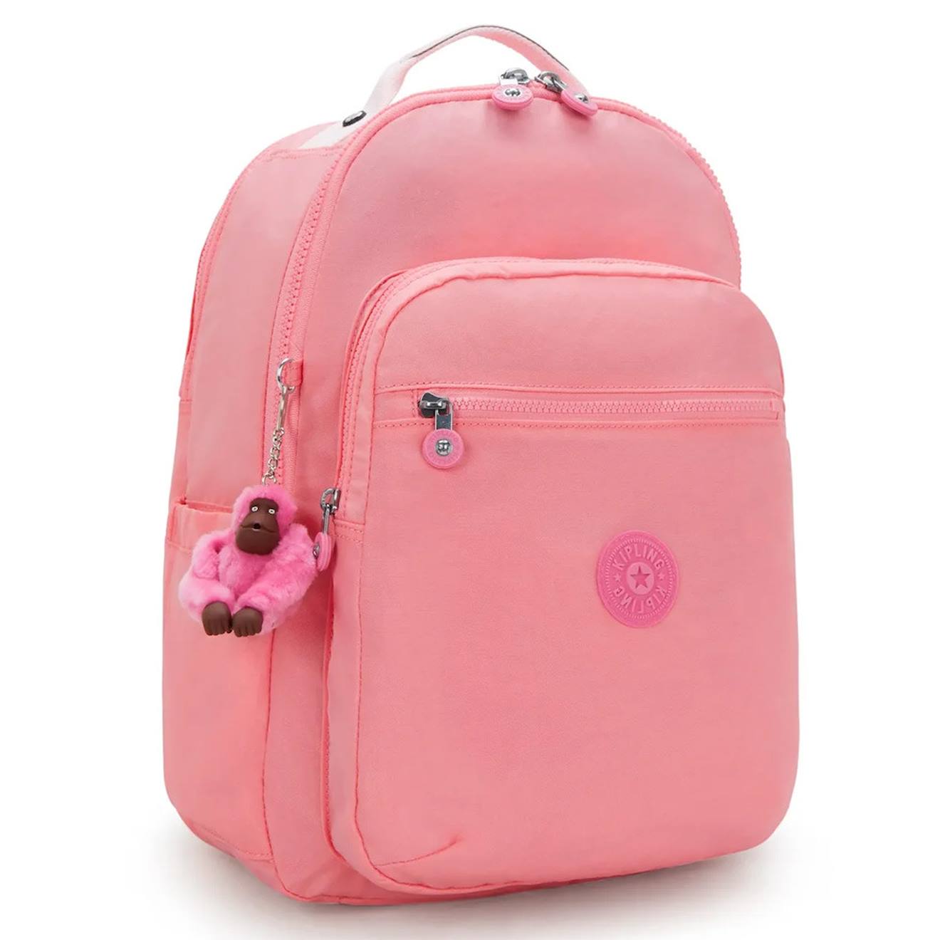 Sac À Dos Fille Kipling Seoul College Extra 44 Cm - Poche Pour Ordinateur Corail
