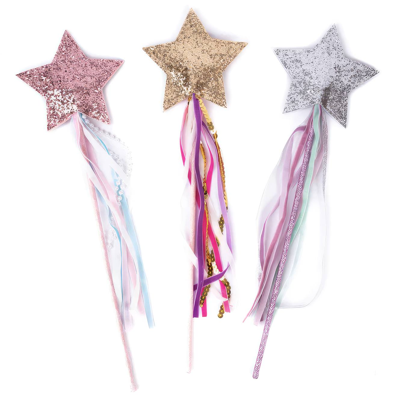 Set De 3 Baguettes Magiques Étoile Twinkle Twinkle Rose