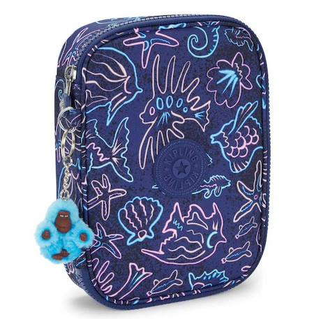 Garçon-Accessoires-Cartable, trousse-Trousse rectangulaire kipling 100 pens disco fish 21 cm - grande capacité