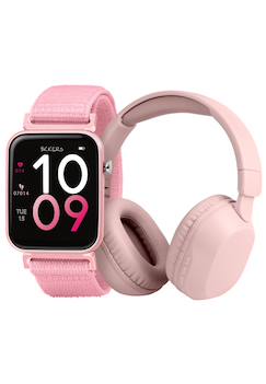 Jouet-Ensemble montre connectée et casque audio tikkers smart series 13 (bracelet en tissu à libération facile)