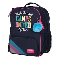 Sac à dos camps fille 42 cm – high school – 2 compartiments zippés  - vertbaudet enfant