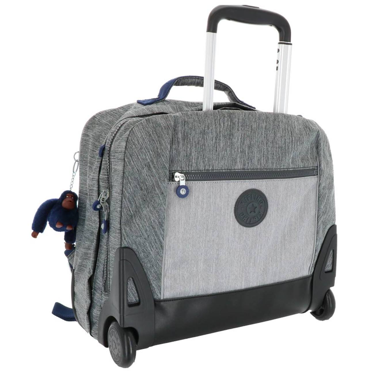 Sac À Roulettes Effet Denim Gris