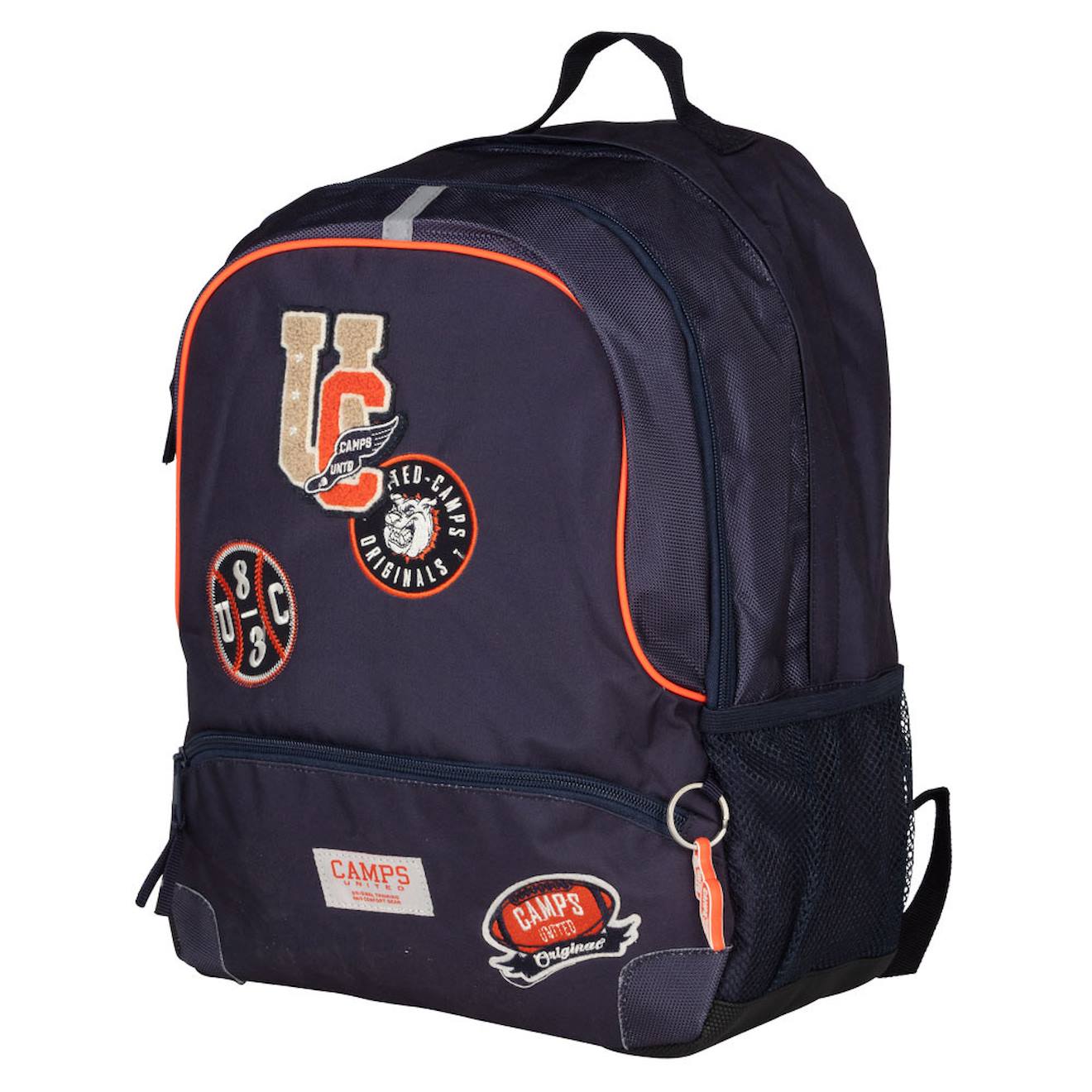 Sac À Dos Camps Girl 42 Cm – 2 Compartiments Zippés, Poche Orange