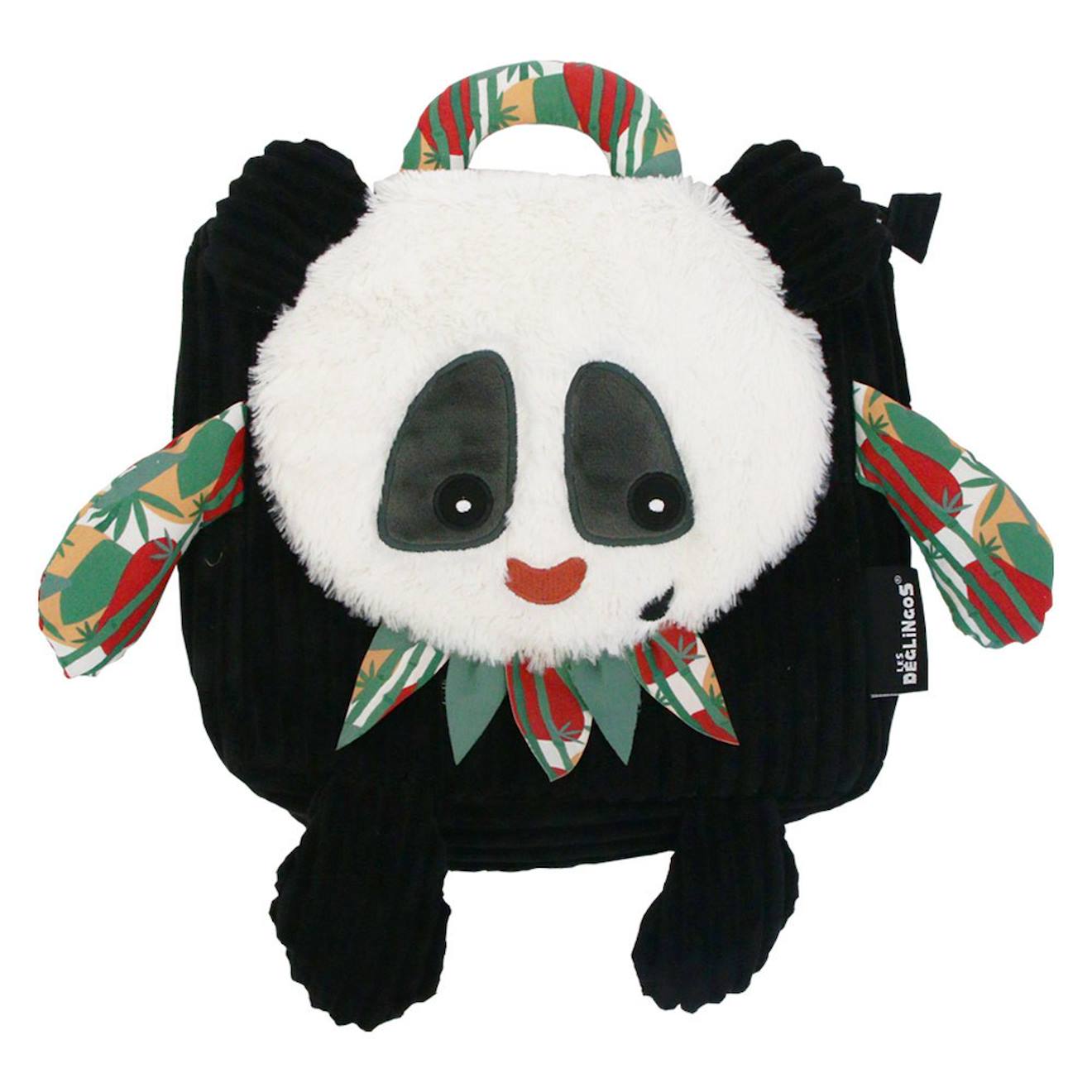 Sac À Dos Velours Maternelle Les Déglingos 25 Cm (panda) Multicolore