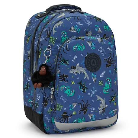 Sac à dos kipling class room 43 cm (undersea party)  - vertbaudet enfant