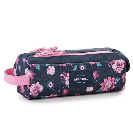 Garçon-Accessoires-Cartable, trousse-Trousse double compartiment rip curl imprimé floral 21 cm