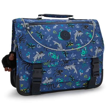 Cartable kipling preppy 41 cm undersea party 15 l avec housse pluie  - vertbaudet enfant