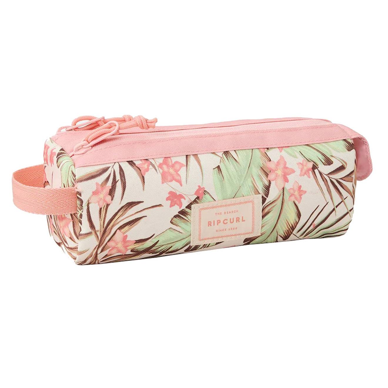 Trousse Fille 2 Compartiments 21 Cm Rip Curl Tropical Floral Blanc Rose Clair 19 €
