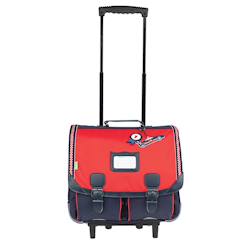 Sac à dos trolley garçon 41 cm noé avec roues et bandes réfléchissantes  - vertbaudet enfant