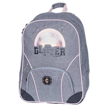 Sac à dos camps girl 42 cm - 2 cpt (glitter)  - vertbaudet enfant