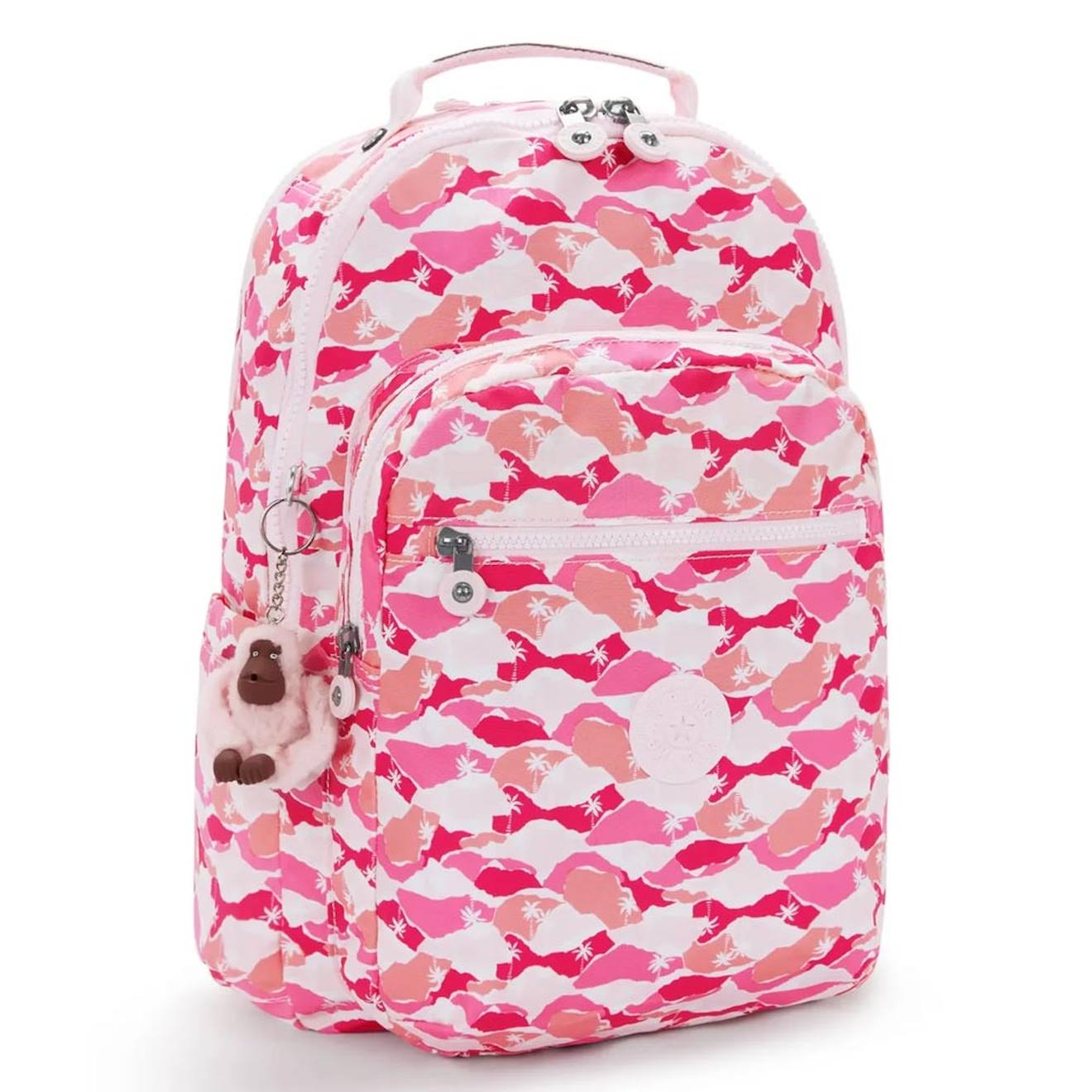 Sac À Dos Fille Avec Poche Pour Ordinateur Kipling Seoul Lap 44 Cm - Coloris Palm Rose