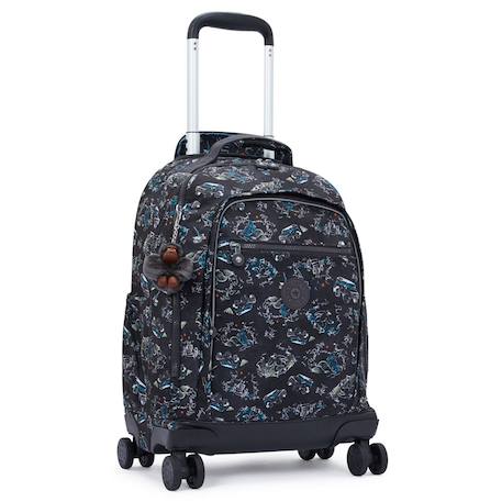Sac à dos à roulettes kipling new zea 50 cm - haut de gamme (jungle fun race)  - vertbaudet enfant