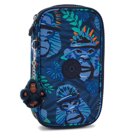 Trousse zippée kipling 50 stylos 21 cm monkey fun  - vertbaudet enfant