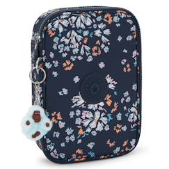 Jouet-Trousse fille rectangulaire kipling 100 pens flower field 21 cm - grande capacité