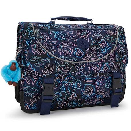 Fille-Cartable enfant fille kipling preppy disco fish 41 cm - 3 compartiments
