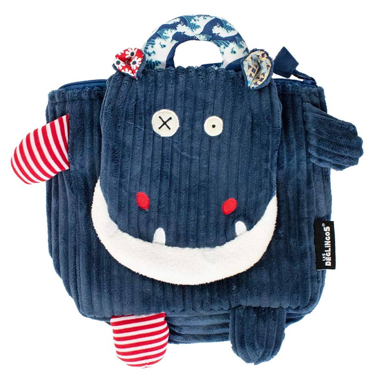 Sac Dos Velours Maternelle Les Dglingos 25 Cm hippo Multicolore 41 €