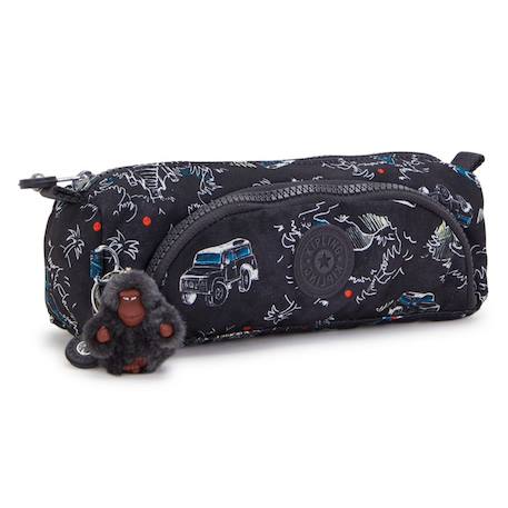 Trousse 2 compartiments kipling cute jungle fun race 22 cm  - vertbaudet enfant
