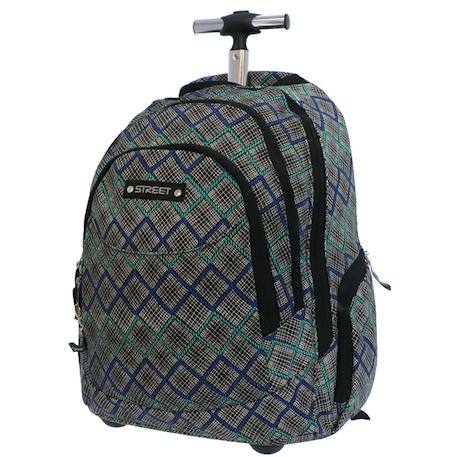 Sac à dos à roulettes canvas 45 cm - 3 compartiments + poches latérales  - vertbaudet enfant