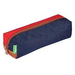 Trousse simple bicolore 21 cm polyester éco-responsable  - vertbaudet enfant