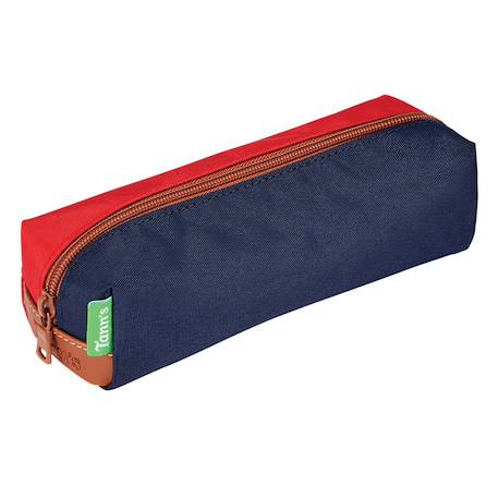 Trousse simple bicolore 21 cm polyester éco-responsable  - vertbaudet enfant